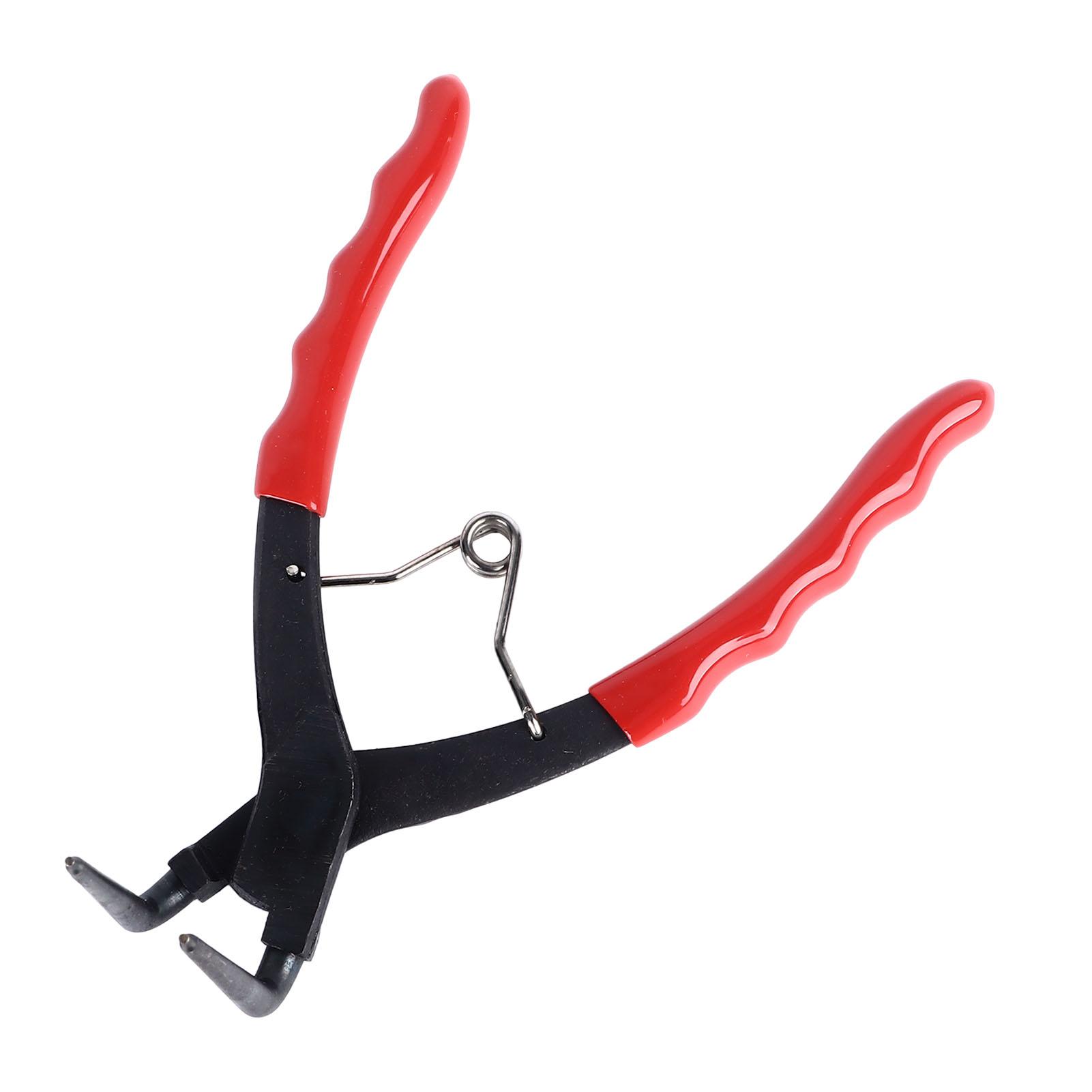 

Плоскогубцы для стопорных колец Сверхмощные Внутренние Изогнутые 90 Градусов Длинные 7 дюймов Углеродистая сталь Подпружиненные