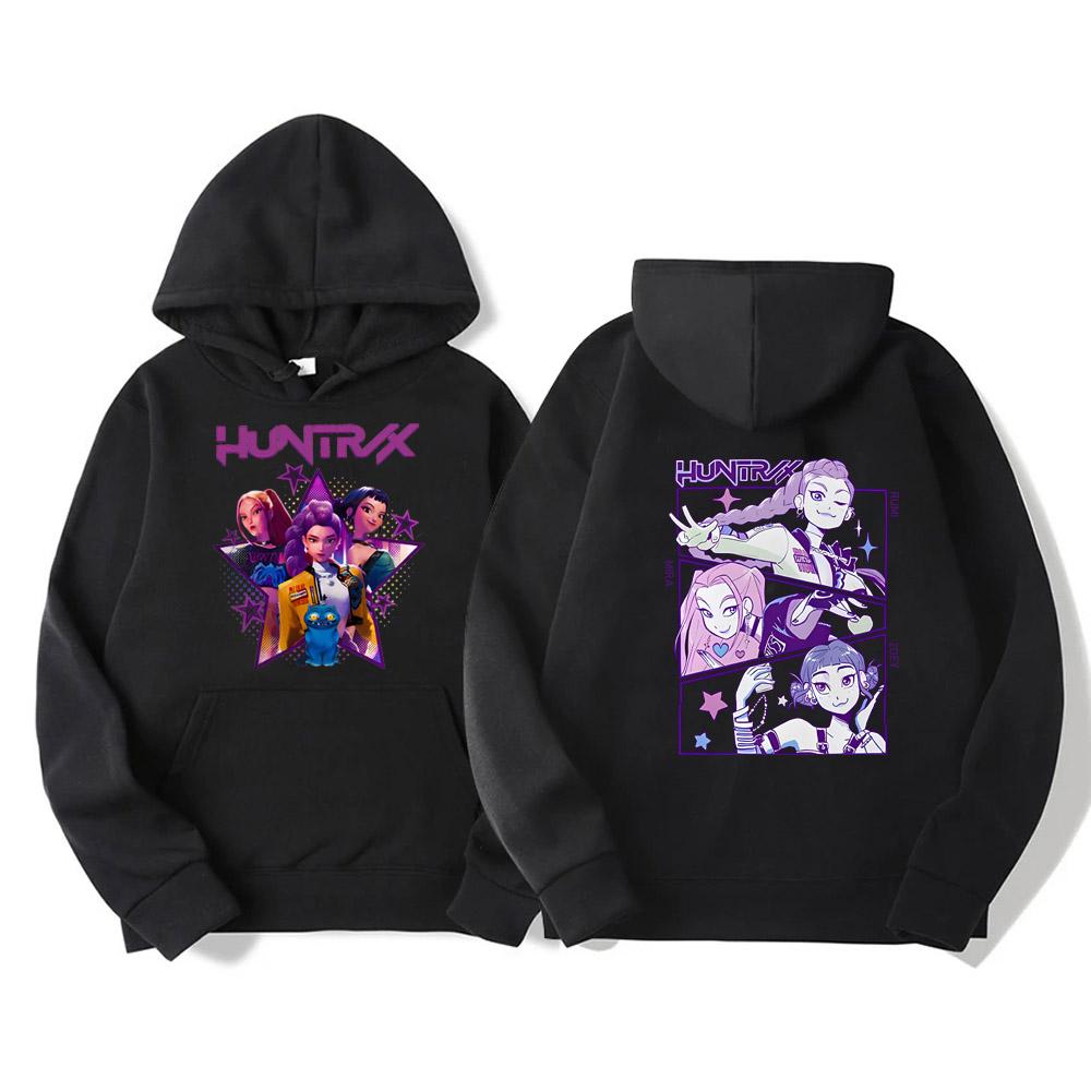 KPop Demon Hunters Hoodies Women Men Sweatshirt Fashion Versatile Streetwear Y2K Pullovers Trends Anime Top