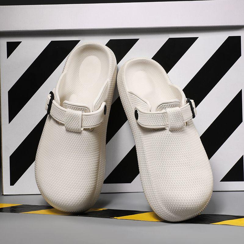 Moda Çocuk Modası Erkek Sabo Terlikler Erkek Bahçe Ayakkabıları Yaz Kaymaz Plaj Terlikleri Erkek EVA Düz Sandaletler Günlük Su Geçirmez Erkek Ayakkabıları