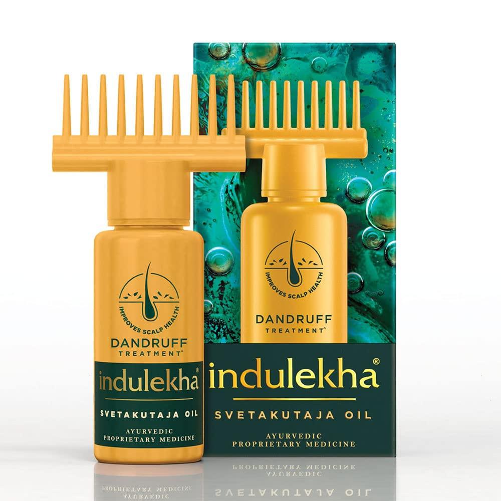 Indulekha Svetakutaja Ayurvedic Hair Oil 50ml Pack of 1 for Healthy Scalp Dandruff Control and Hair Nourishment