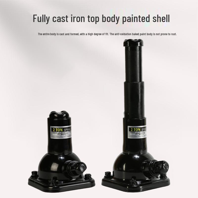 2T Double Section Hand Crank Screw Jack for Pickup Truck Repair