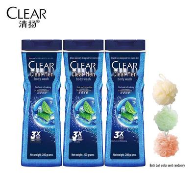 Clear Men Icy Fresh Oil Control Shower Gel 3x200g Pack