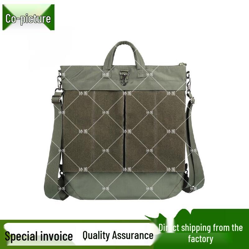 Xietu Vintage Pilot Helmet & Laptop Tote Bag