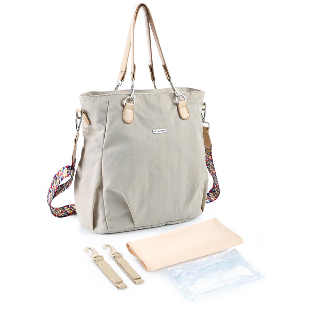 Insular 10084 Multi-functional Diaper Bag Water-proof Nylon Baby Backpack with 9 Independent