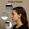 Black French Side Comb French Decorative Bun Hold Clips  for Girls & Women