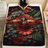 1PC Cute Ladybug Print FlAannel Blanket, High Quality Comfortable for All Seasons, Home Decor, Warmth and Comfort