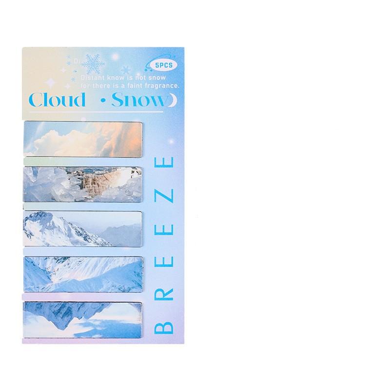 2-5ks/sada Jednoduchost záložky pro děti Noční obloha Oceán Krajina Scenary Book Marks Magnet Bookmarks for Books Školní potřeby