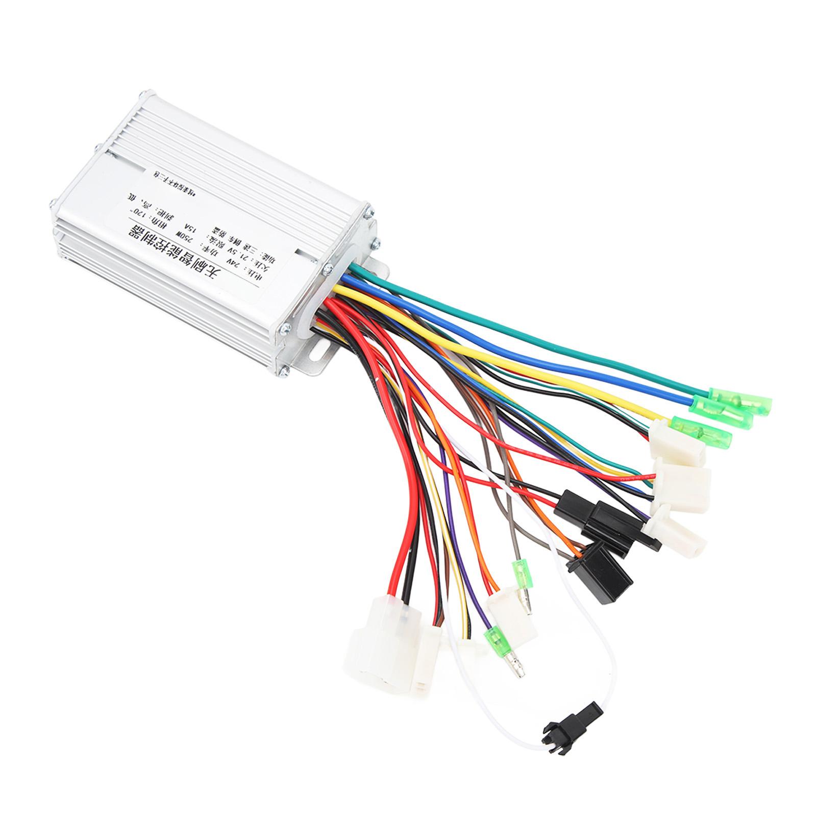 Bicycle Brushless Controller Aluminum Alloy 24V 250W Bike Brushless Speed Controller for Electric Bicycle Scooter