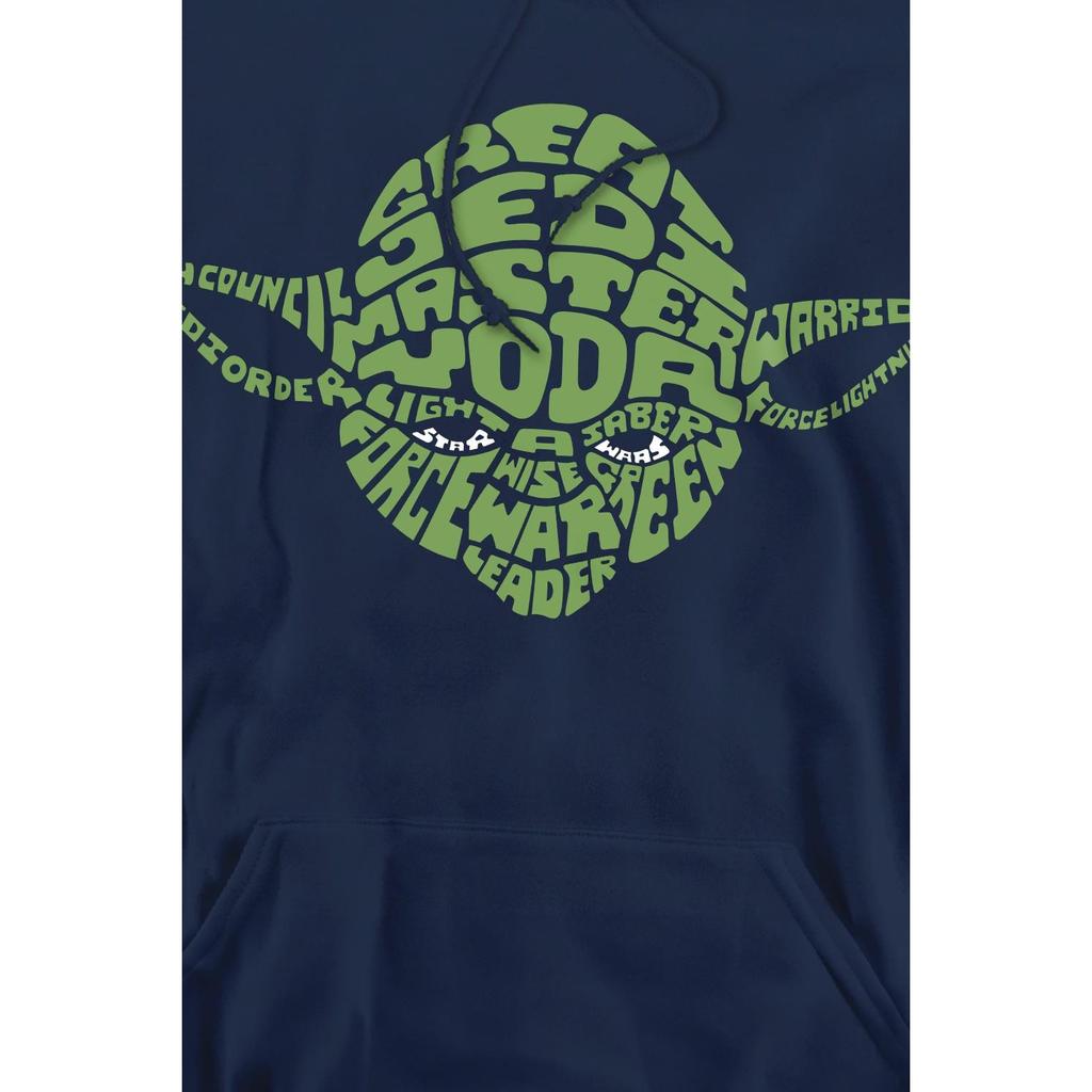 STAR WARS Herren Yoda Text Head Hoodie