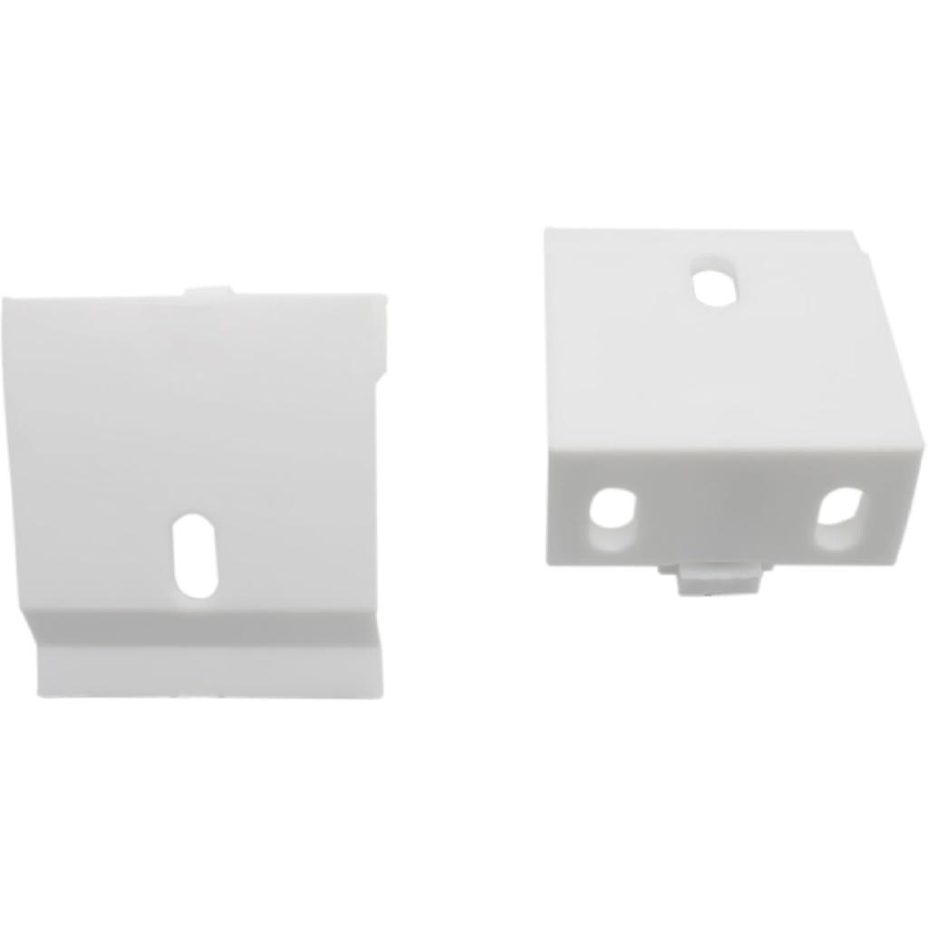 2PCS Venetian Blinds Headrail Support Brackets White Mounting Brackets for Beam Folding Blinds