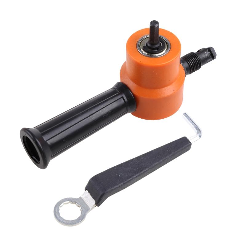 Tool Parts Professional Nibble Metal Cutting Double for Head Metal Sheet Cutter Saw Cutter Drill Attachment