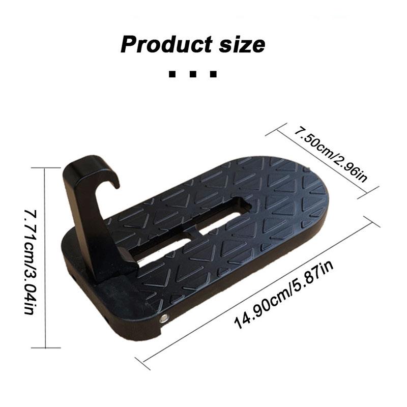 Car Auxiliary Pedal Auto Door Latch Hook Foot Pedal Aluminum Alloy Universal Car Roof Rack Step Extension Accessories