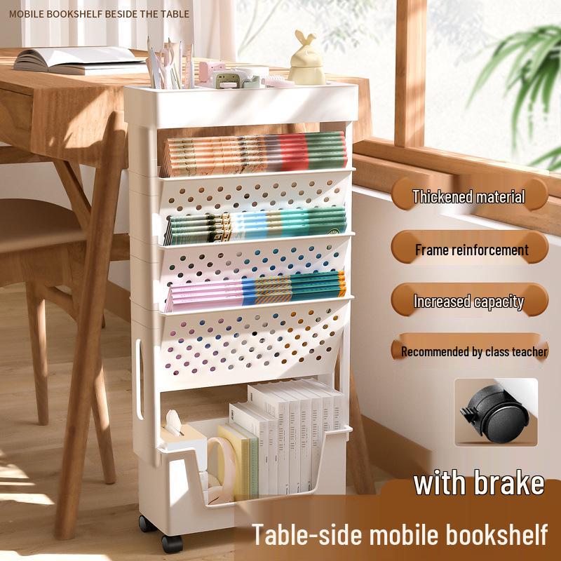 Kompaktní stolní knihovna a organizér - Multifunkční, Velká kapacita pro použití ve třídě nebo kanceláři