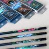 Tombow Pencil 2B Dinosaur Drawing Set 12 Pencils Designs x 6 Original Card Glitter Pencils, B, (2 Pencils) + + Stickers, PCA-371BAZ