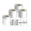 Rayfook Thermal Label 50 X 40 4 Rolls Labels for Desktop Thermal Label Commercial Roll Paper Label Ideal for Postal Seller and Stickers, Mm,