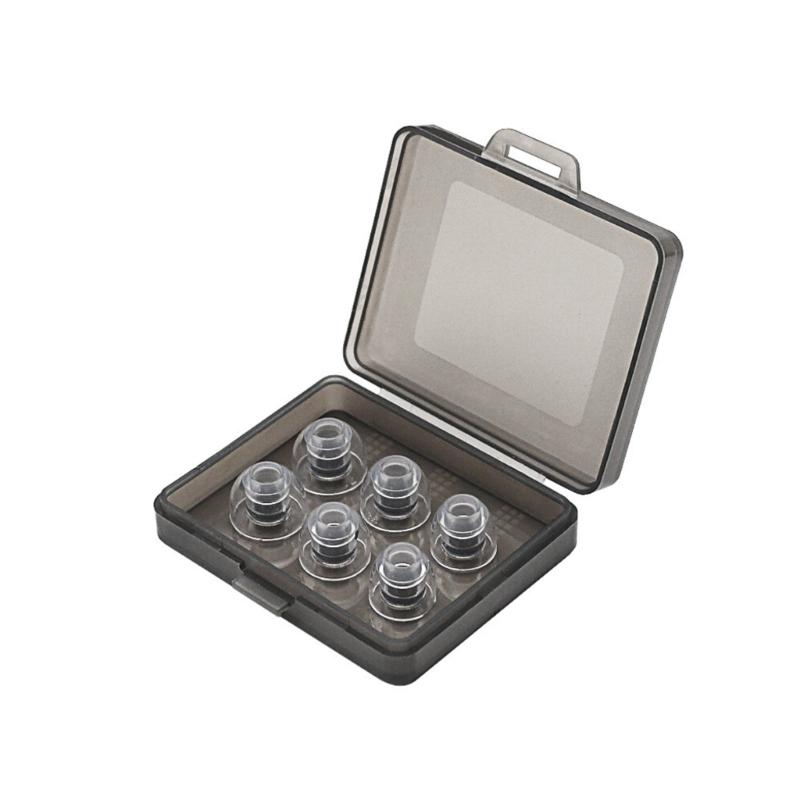 High Transparency Liquid Silicone Earbud Tips Soft Flexible Noise Isolating Design 3 Size Included Secure