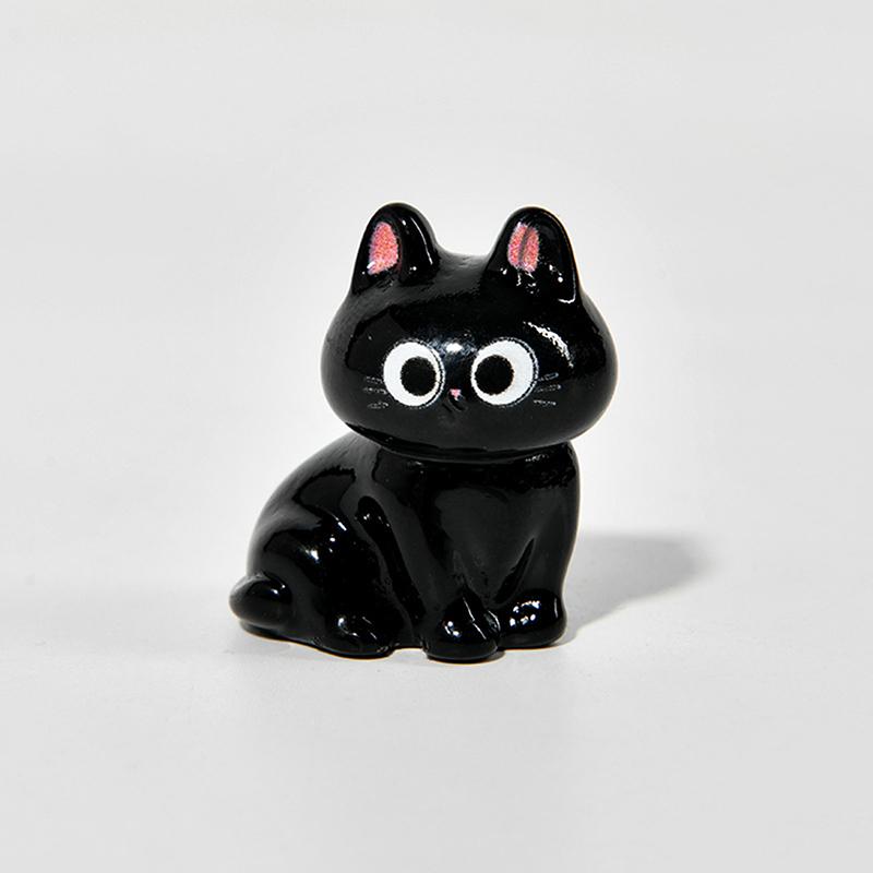 Figurine Miniature Cartoon Cat Micro Landscape Resin Ornaments For Home Decorations Cute Kitten Desktop Room Decoration