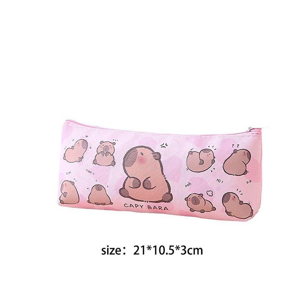 High Appearance Pen Bag Capybara Stationery Storage Pouch Cute Pencil Case  Office School Supplies