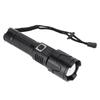Super Bright Flashlight 3 Modes Zoomable IPX4 Waterproof Rechargeable LED Handheld Flashlight with L
