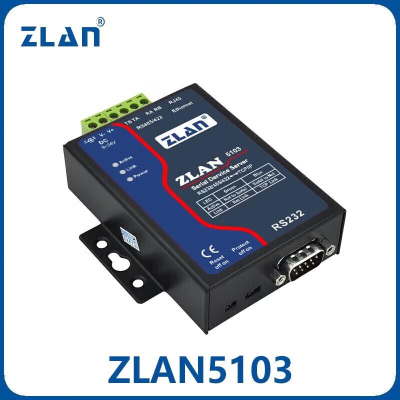 

ZLAN Industrial Serial to Ethernet Server 5103