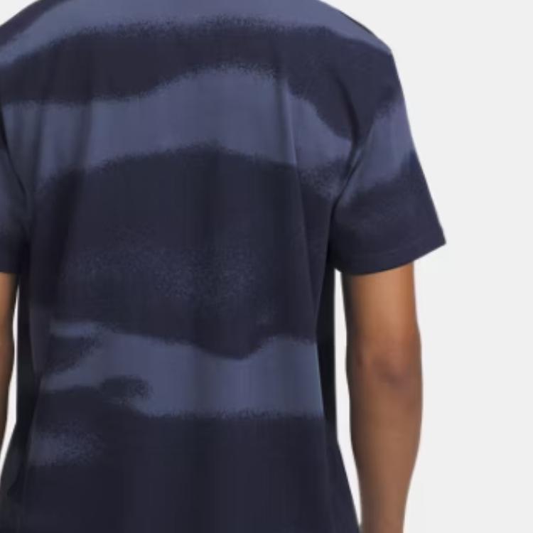 Under Armour Curry Logo Heavyweight Color Block Soft Comfortable Simple Versatile Short Sleeve T-Shirt Men T-Shirts Dark-Blue 1387107-044