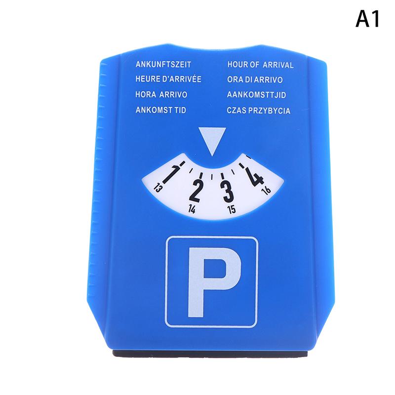1pc Blue Digital Car Parking Timer Disc - Easy-to-Use Arrival Time Display Clock Tool for Parking Enforcement & Daily Car Use