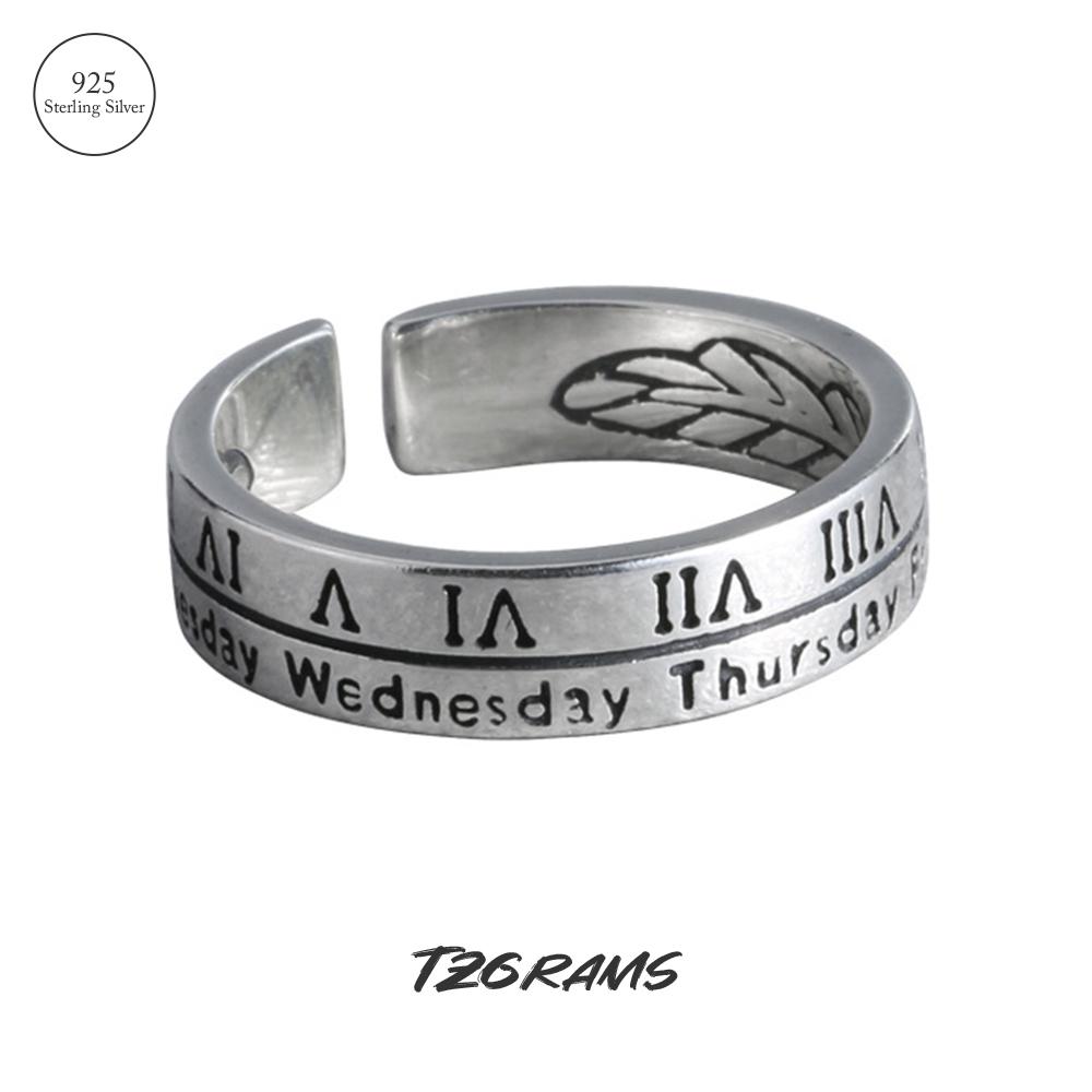 

Чистое серебро 925 пробы, тайский серебряный цвет, свадебные комплекты, кольцо для женщин, римские цифры, неделя, бесплатная доставка, ювелирные изделия, подарок