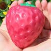 Color-Changing Strawberry Squeezable Toy Simulated Strawberry Stress Relief Ball Funny Finger Fidget Kneading Toy Fruit Sensory