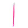 Double-Ended Nail Art Tweezers with Rhinestone Pressing Stick and Silicone Anti-Static Tip