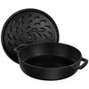 Cocotte Ronde - STAUB - Chistera - 28 cm - Fonte émaillée - 6,7 L - Noir Mat