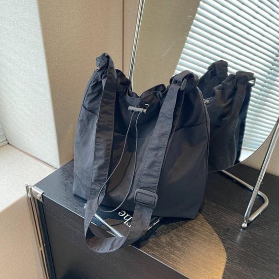 Sac bandoulière à cordon Sac d'épaule décontracté avec sangle réglable Sac fourre-tout léger pour femmes pour les trajets quotidiens la rue