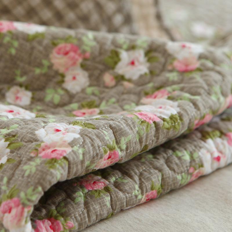 Spring and Summer New Products Small Floral Twill Cotton Fabric Sofa Cushion Cushion Thickened Backrest Towel Window Mat