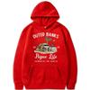 Outer Banks Pogue Life Printed Hooded Sweatshirt Men Loose Fit Fleece Pullover Fall