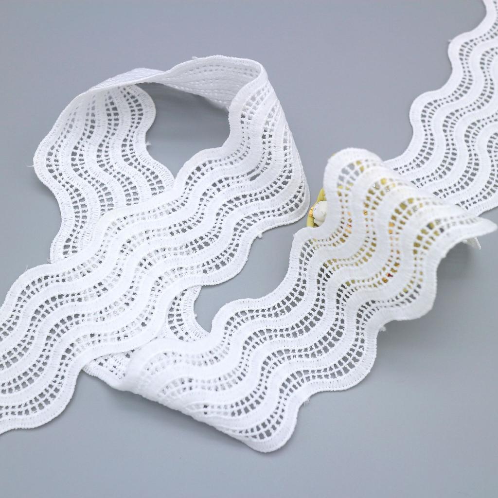 Water-Soluble Lace Milk Silk Accessories, Milk Silk Embroidery Hollow Embroidery, Dress Wedding Accessories