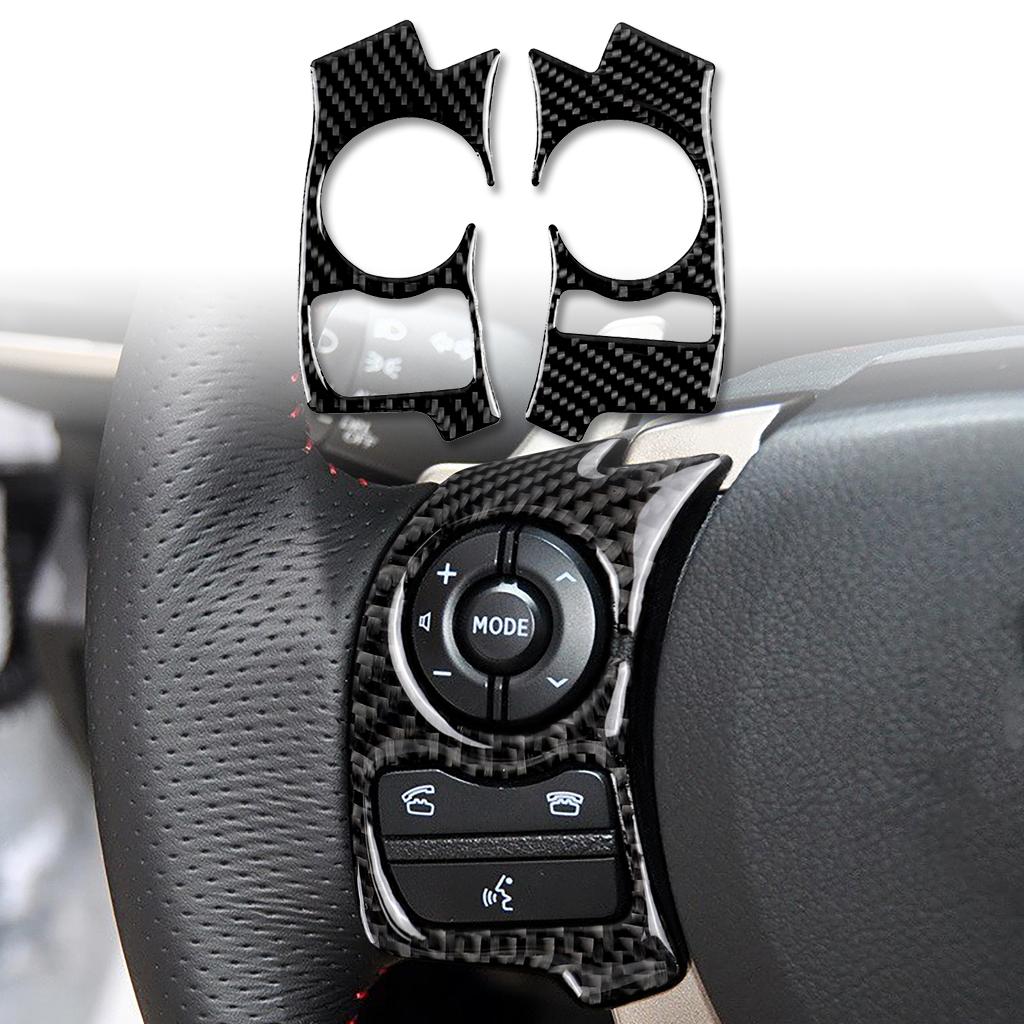 Carbon Fiber Car Accessories Driver Wheel Button Panel Interior Cover Modified Trim Sticker For Lexus IS250 IS350 300H 2013-