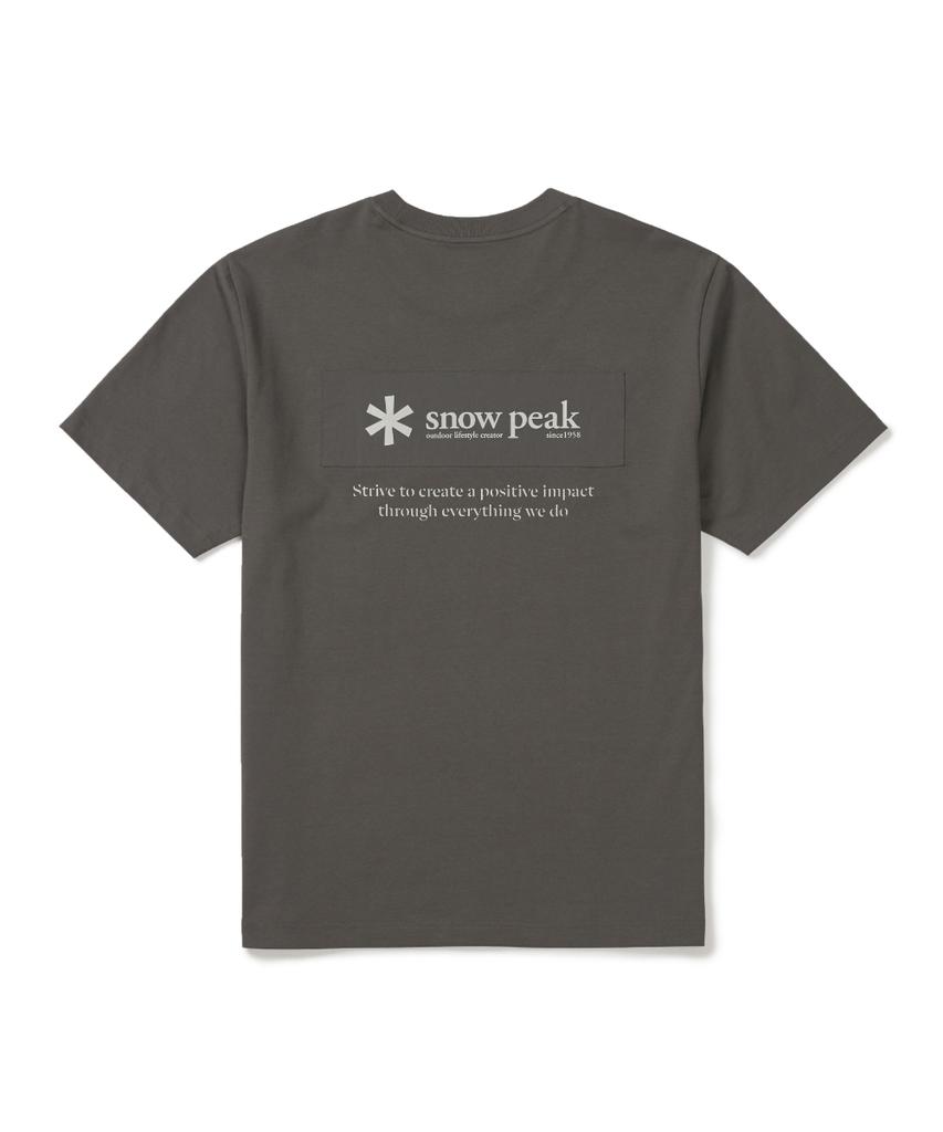 SNOWPEAK APPAREL Aerocool Woven Patch Short Sleeve T-Shirt (S26Mufts24) Dark Khaki