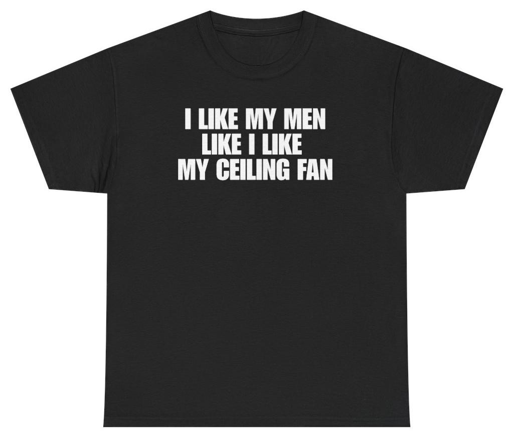 I Like My Men Like I Like My Ceiling Fan Tee | Unethical Threads