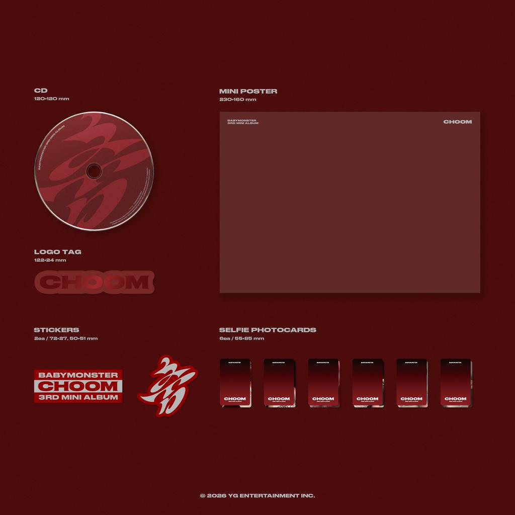 [pre-order] [Early Bird POB][WEVERSE POB] BABYMONSTER - CHOOM (Photobook Ver.) Set + CHOOM (Jewel Ver.) Set