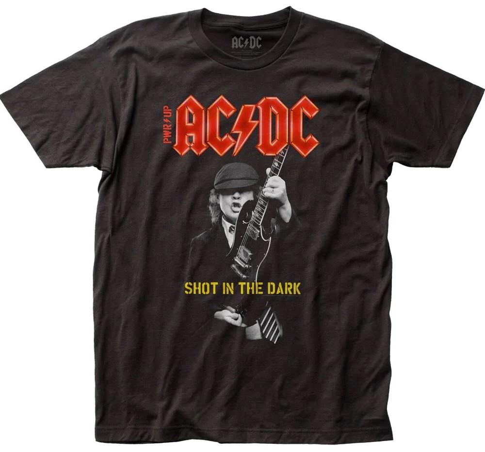 AC/DC cd lgo SHOT IN THE DARK ANGUS Official SHIRT XL New power pwr up Unisex T-Shirt S