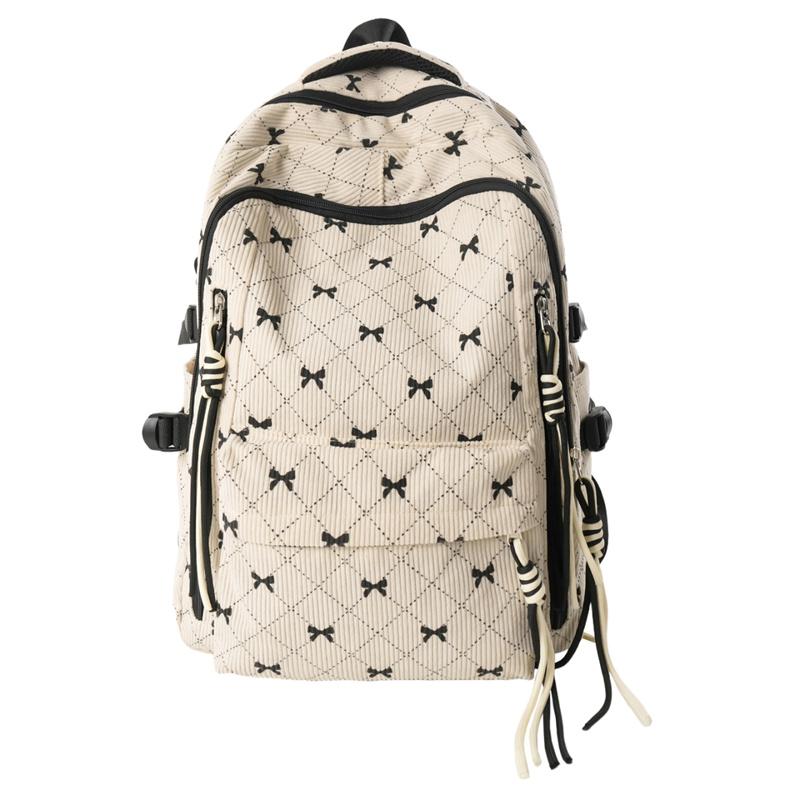 

Женский рюкзак с бантом, вельветовый, легкий, дорожный рюкзак, студенческий школьный рюкзак