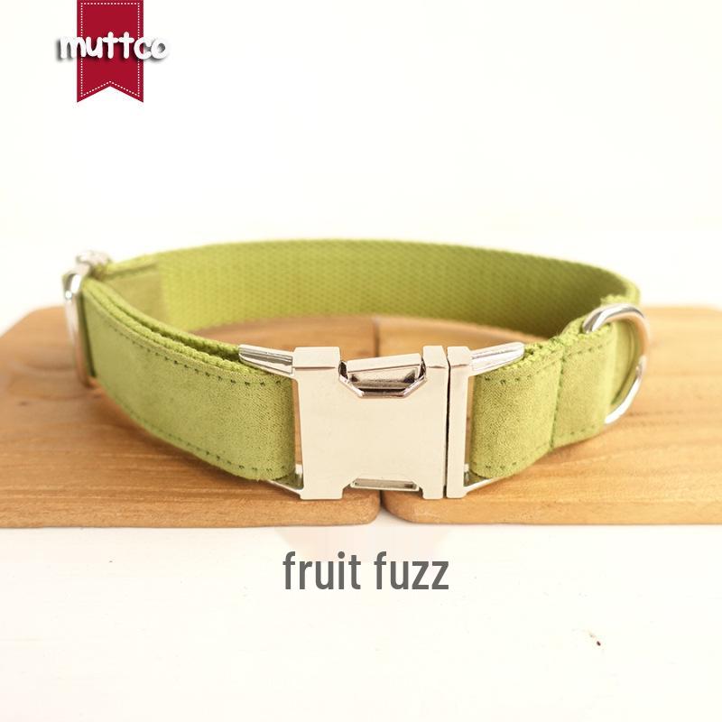 Green Dog Collar and Leash Set for Pets S
