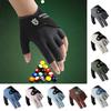 Left Hand Billiards Glove Non Slip Billiard Training Gloves Half Fingers Glove  Fitness Accessories