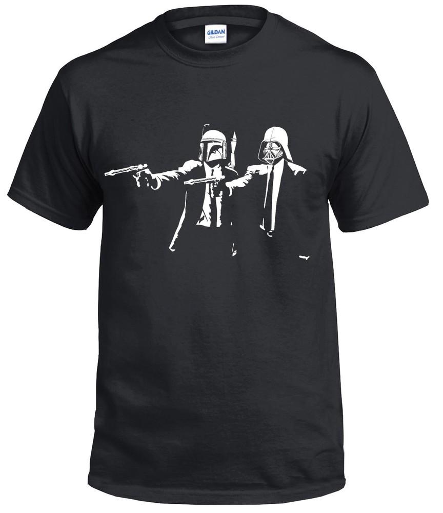 

BANKSY Vader Pulp Fiction Star Wars Funny Vintage Kids Parody Unisex T-shirt Top 4XL