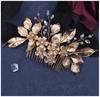 Luxus Gold Damen Blume Haarspange Braut Haaraccessoires Bankett Party Täglich Vielseitig Süß Romantisch Mädchen Haarspange Haarkamm