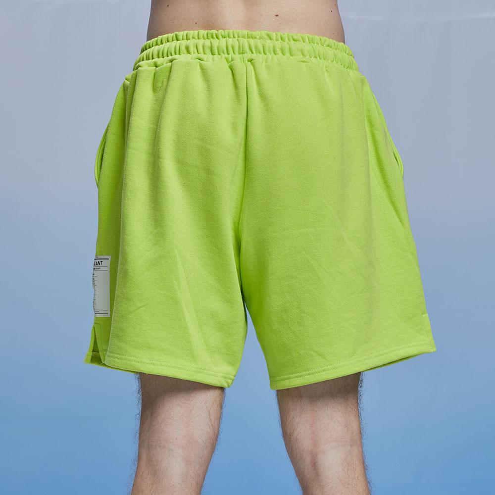 BALANT Classic Label Heavy Terry Shorts - Lime