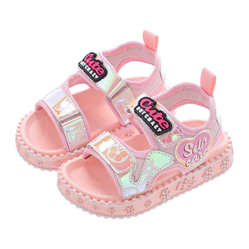 Girls Sandals 2025 New Summer Cute Fashion Sports Shoes, Soft Sole Beach Sandals for Toddler Kids