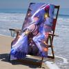 Proof Beach Towel with a Genshin Impact Characters5 Pattern - Soft,absorbent,quick-drying,machine Washable - Perfect for Swimming,camping,bathing