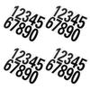 4Sets Number Reflective Sticker Decal Waterproof Pet for Mailbox Door Window Car Address Number Alert Safety Label