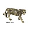 Solid Ornament Fine Workmanship Home Decoration Portable Chinese Zodiac Brass Tiger Ornament for Home