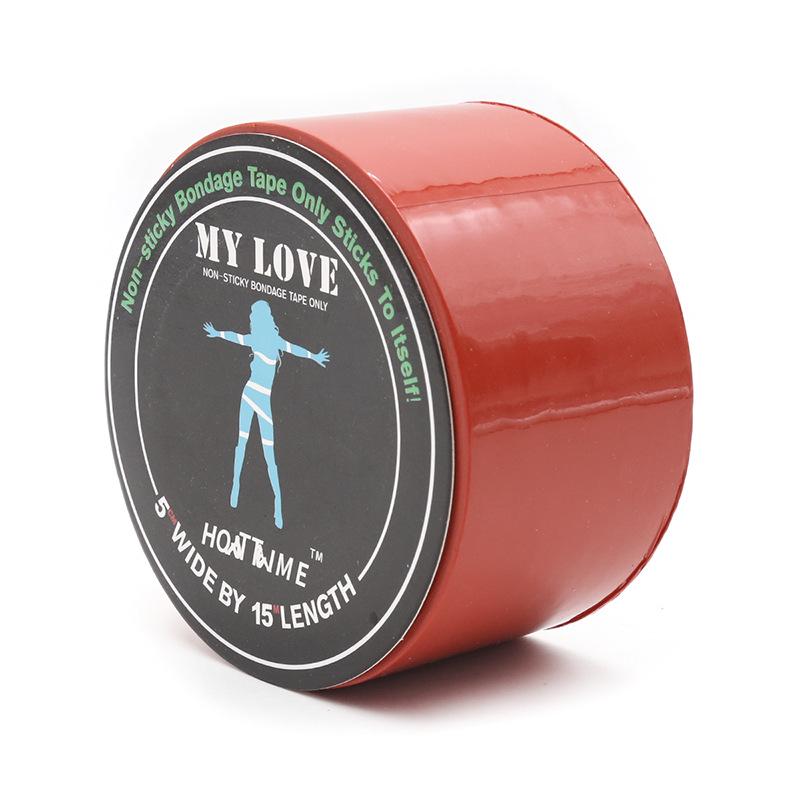 Black Restraint Tape & Yellow Skin Tape - Erotic Binding for Women